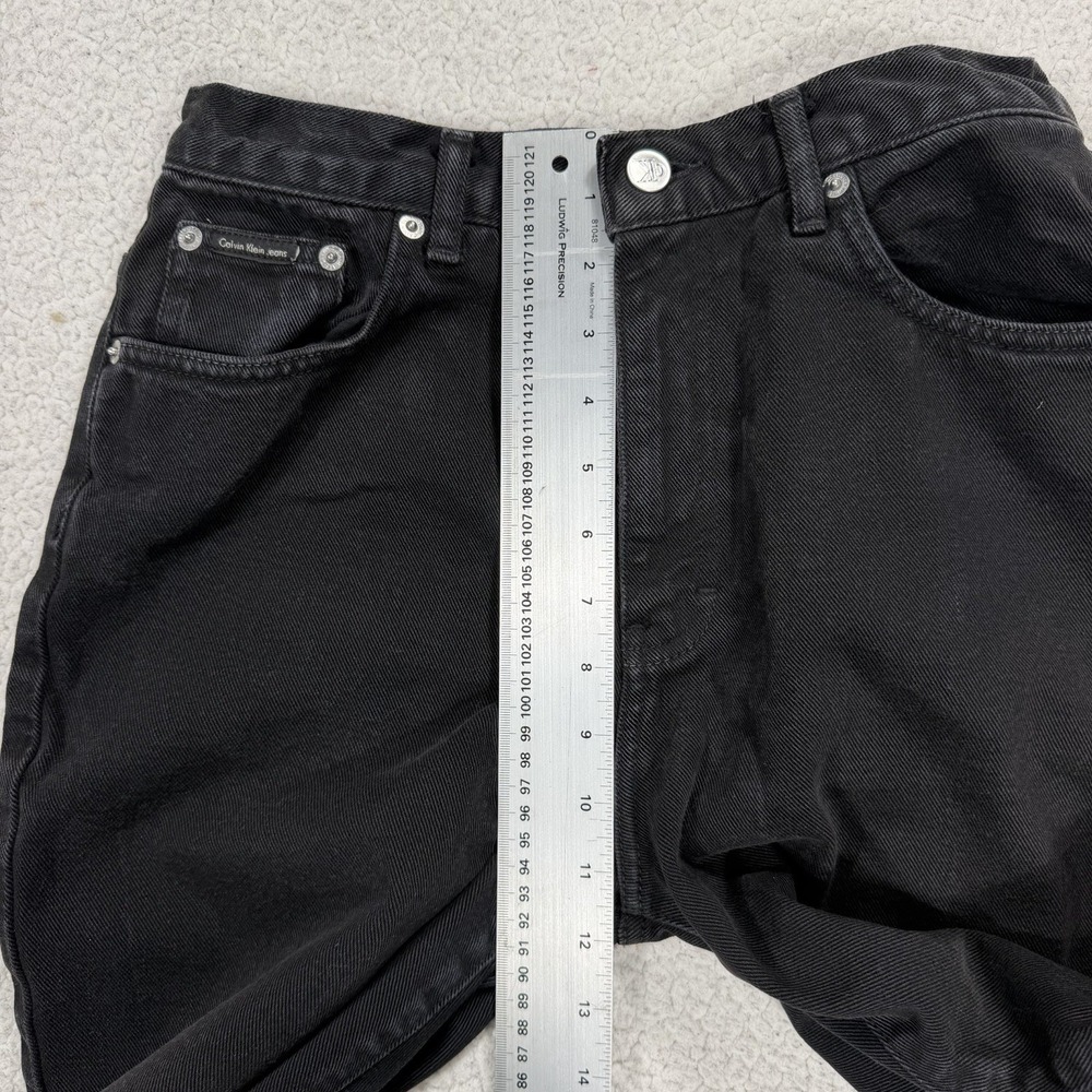 Calvin Klein Jeans Straight Women's 26x32 Black Y2K Streetwear Normcore Casual - Picture 10 of 11